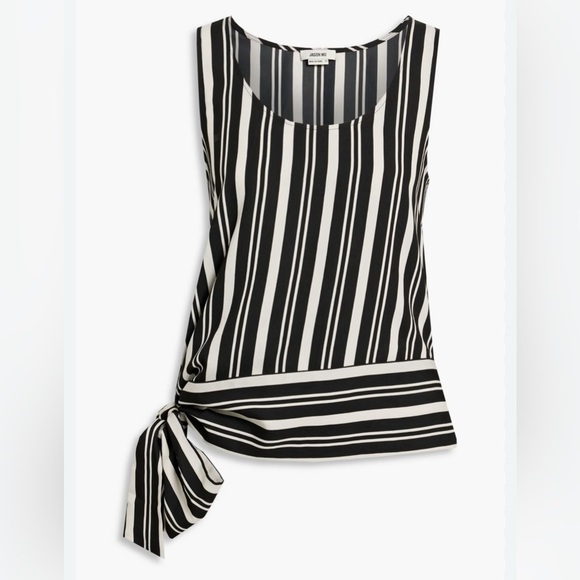 NEW JASON WU Striped crepe top XS - Picture 9 of 10